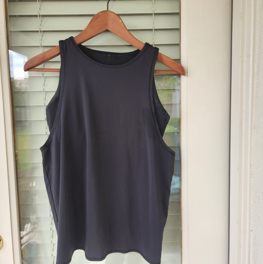 Adidas High neck open back tank